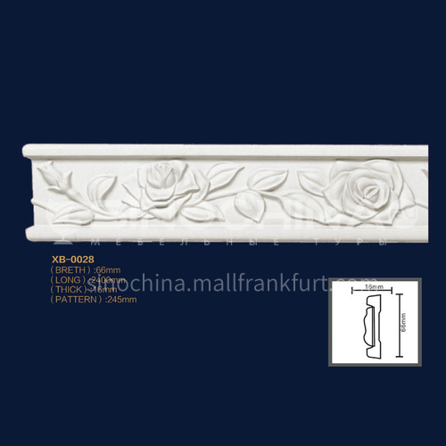 2400mm European line Pu line European style skirting line carved flat line fireproof line interior decoration material Series 5